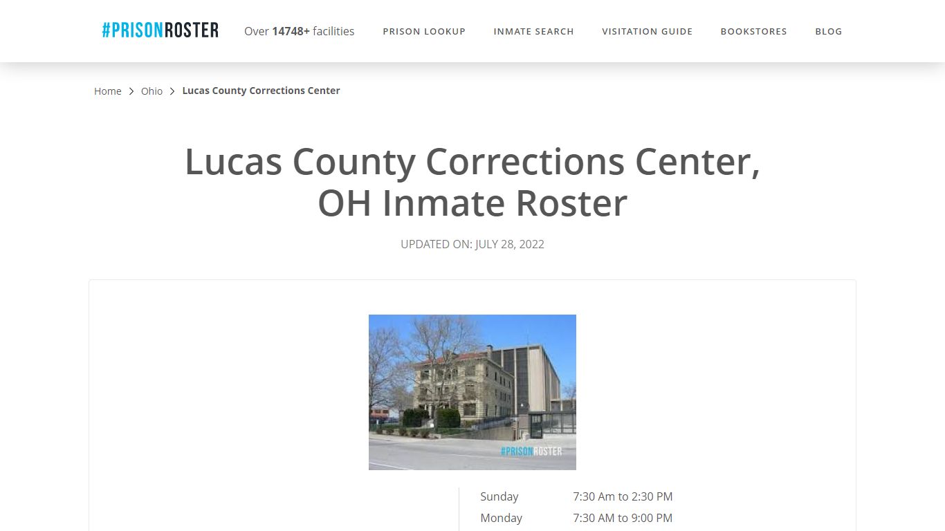 Lucas County Corrections Center, OH Inmate Roster - Prisonroster